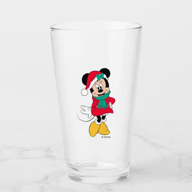Verre Minnie | Tenue hivernale (Devant)
