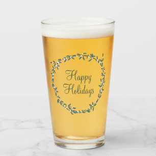 Verre Mistletoe avec message personnalisé