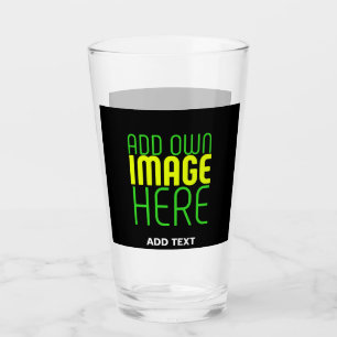VERRE MODÈLE DE TEXTE D'IMAGE NOIRE SIMPLE ET MODERNE