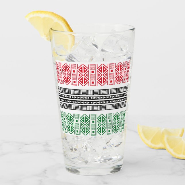 Verre Modèles de drapeau de Kwanzaa (Devant glace)