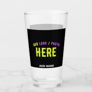 VERRE MODERNE ET MODERNE PERSONNALISABLE NOIR VÉRIFIÉ