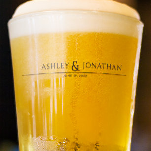 Verre Moderne Gras & Mariage minimaliste