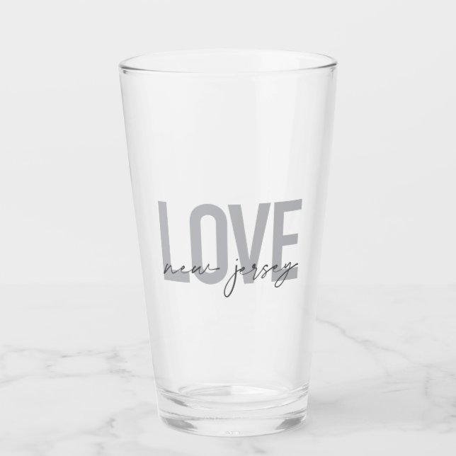 Verre Moderne, simple, cool, design urbain Amour New Jer (Devant)