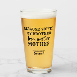 Verre Mon frère - proposition douce de Groomsman