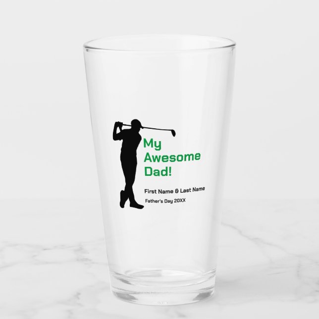 Verre "Mon père génial" - Fête des pères Tumbler en verr (Devant)