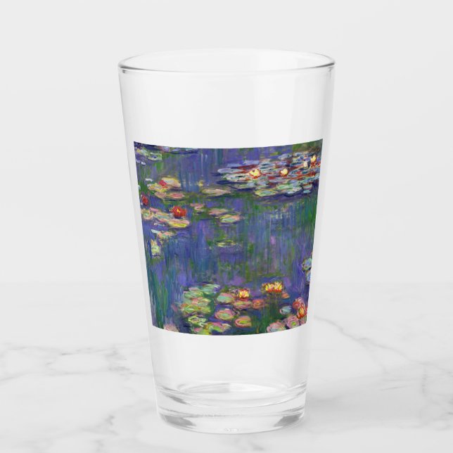 Verre Monet Water Lilies Chef-d'oeuvre Peinture (Devant)