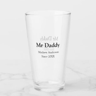 Verre Monsieur Papa depuis ajouter année nom parents nom