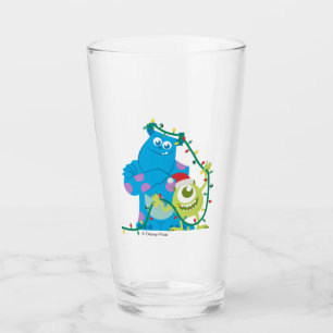 Verre Monsters Inc.   Noël - Sulley & Mike