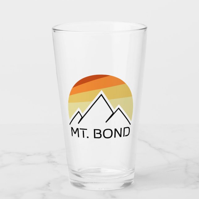 Verre Mont Bond New Hampshire Retro (Devant)