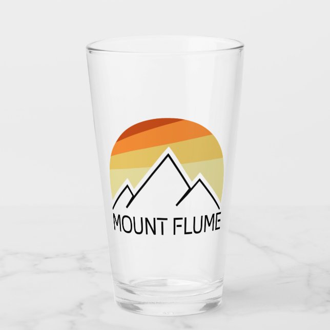 Verre Mont Flume New Hampshire Retro (Devant)