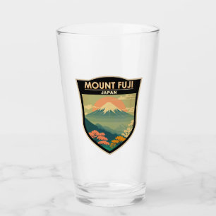 Verre Mont Fuji Japon Voyages Vintage