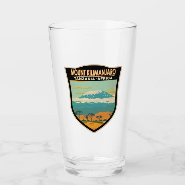 Verre Mont Kilimandjaro Tanzanie Afrique Vintage (Devant)