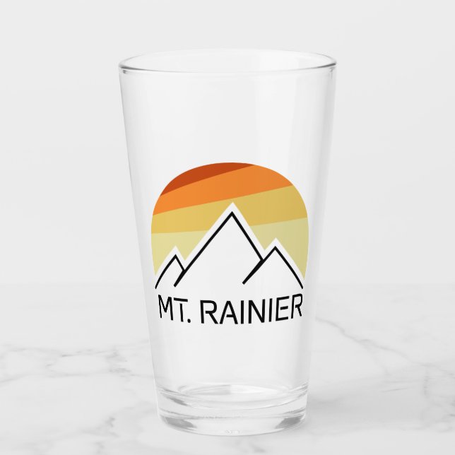 Verre Mont Rainier Washington Retro (Devant)