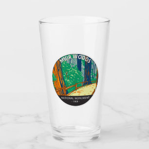 Verre Monument national de Muir Woods Californie Vintage