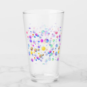 Verre motif de boules flottantes 3D. Aucun groupe