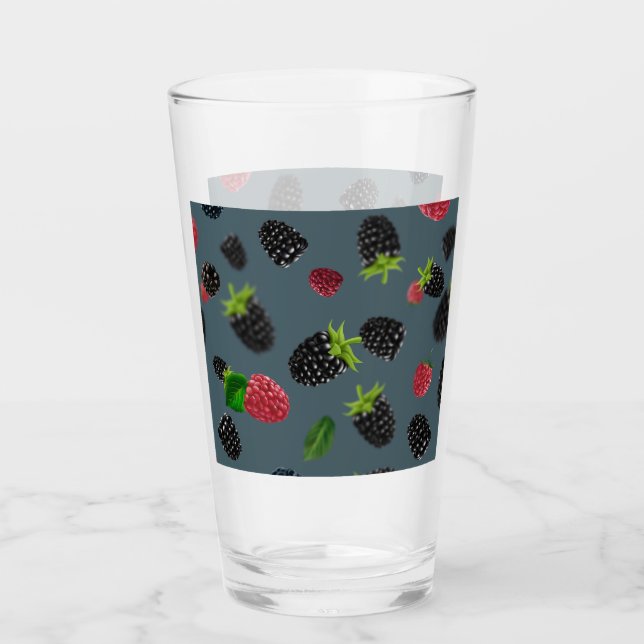 Verre Motif framboise 2 (Devant)