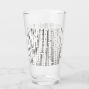 Verre Motif géométrique Bauhaus moderne