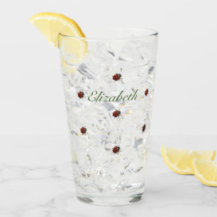 Verre Motif Ladybug mignon avec nom