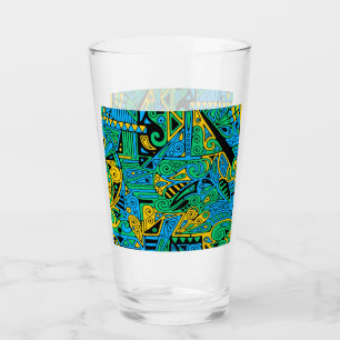 Verre Motif Peint À La Main Et Numériquement Art 21