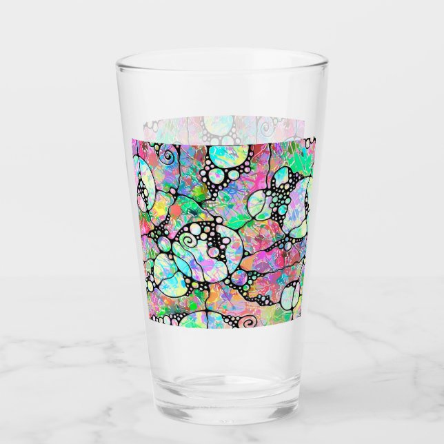 Verre Motif Peint À La Main Et Numériquement Art 31 (Devant)