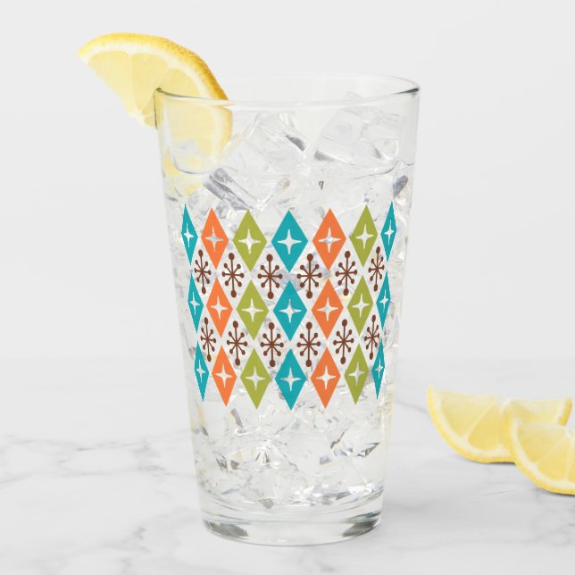 Verre Motif Starburst moderne du milieu du siècle (Devant glace)