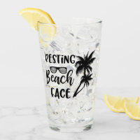 Mots de repos de visage de plage