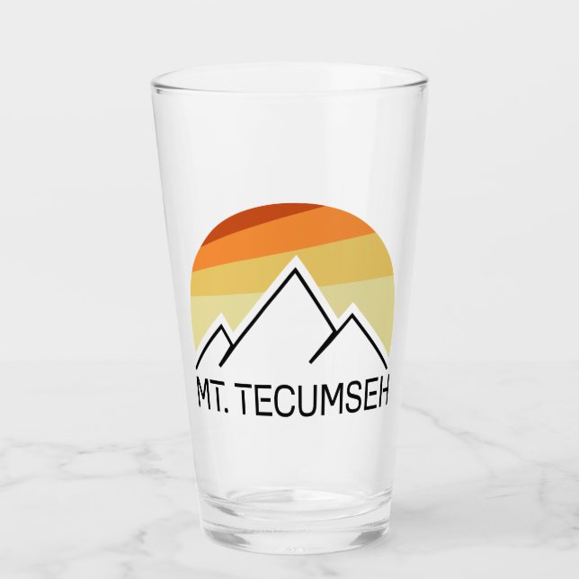Verre Mt. Tecumseh New Hampshire Retro (Devant)