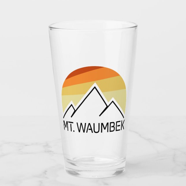 Verre Mt. Waumbek New Hampshire Retro (Devant)