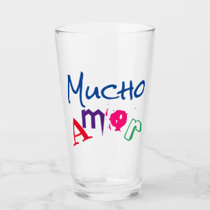 Verre Mucho amor vaso