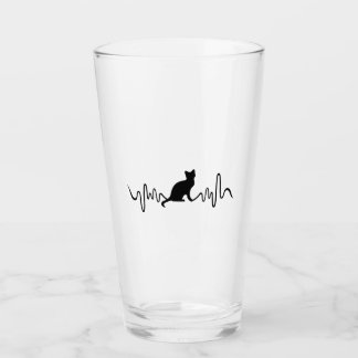 Verre Mug de chat - Cat Heartbeat Mug de café