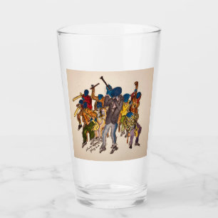 Verre Musiciens de Jazz colorés Joyful Jam