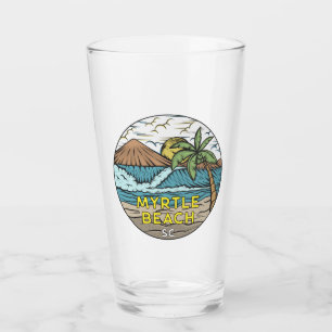 Verre Myrtle Beach Caroline du Sud Vintage