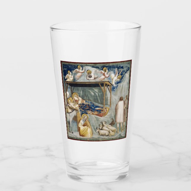 Verre Navitité (Naissance de Jésus-Christ) (par Giotto) (Devant)