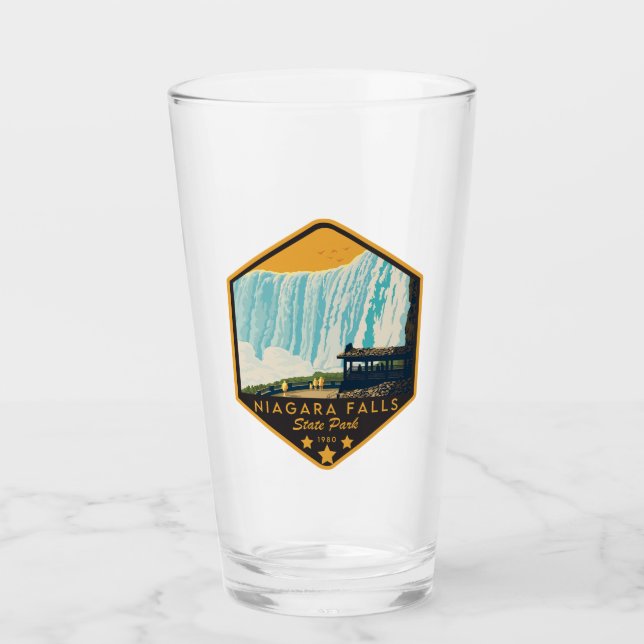 Verre Niagara Falls State Park Pint Glass (Devant)
