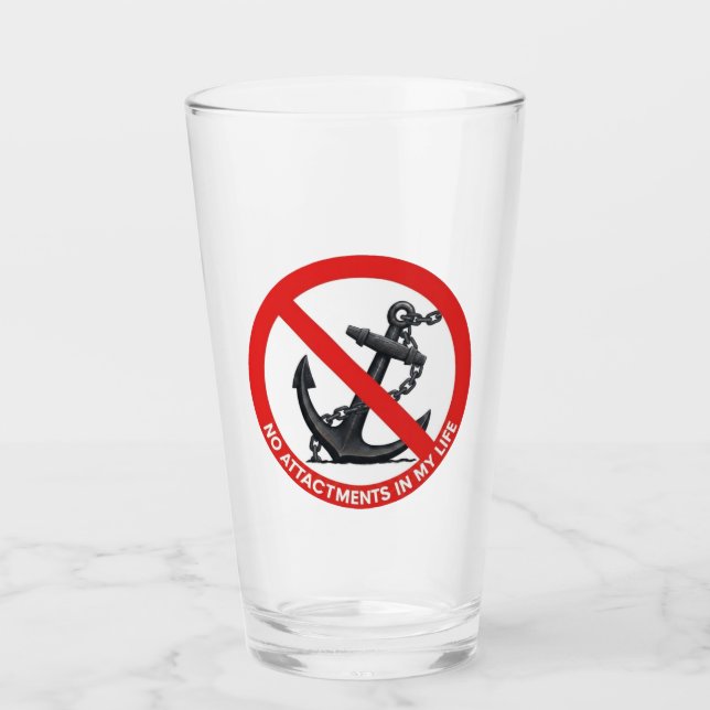 Verre No attachments in my life (Devant)