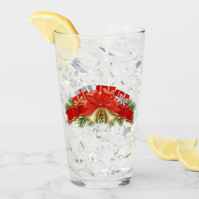 Verre Noël (Devant glace)