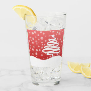 Verre Noël blanc