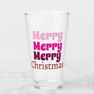 Verre Noël élégant moderne stylé personnalisé