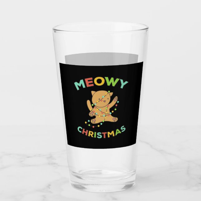 Verre Noël Meowy (Devant)