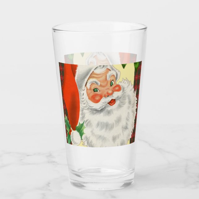 Verre Noël rétro du Père Noël victorien (Devant)