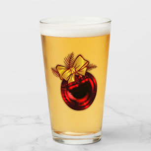 Verre Noël Rouge Arbre de Noël Bauble Noël