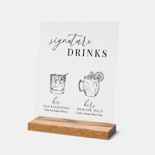 Verre noir & blanc élégant et moderne