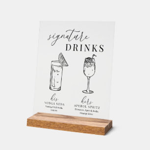 Verre noir & blanc élégant et moderne