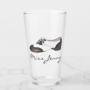 Verre Noir et blanc Oxford Tap Dance Chaussure Enseignan