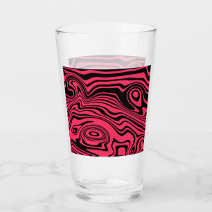 Verre noir et rouge