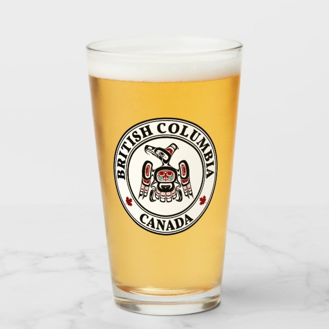 Verre Noir rouge autochtone Kaigani Thunderbird (Devant (rempli))