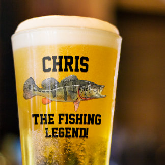 Verre Nom amusant Peacock Bass Legend Sports