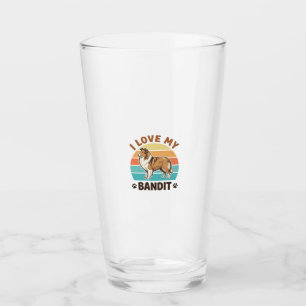 Verre Nom de chien personnalisé Design pour amateur de c