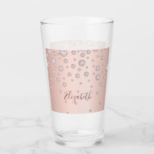 Verre Nom des diamants de la chasse en or rose