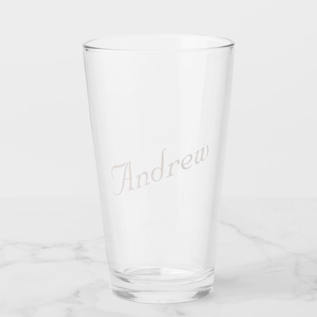 Verre Nom modifiable Drinkware Tumbler (Devant)